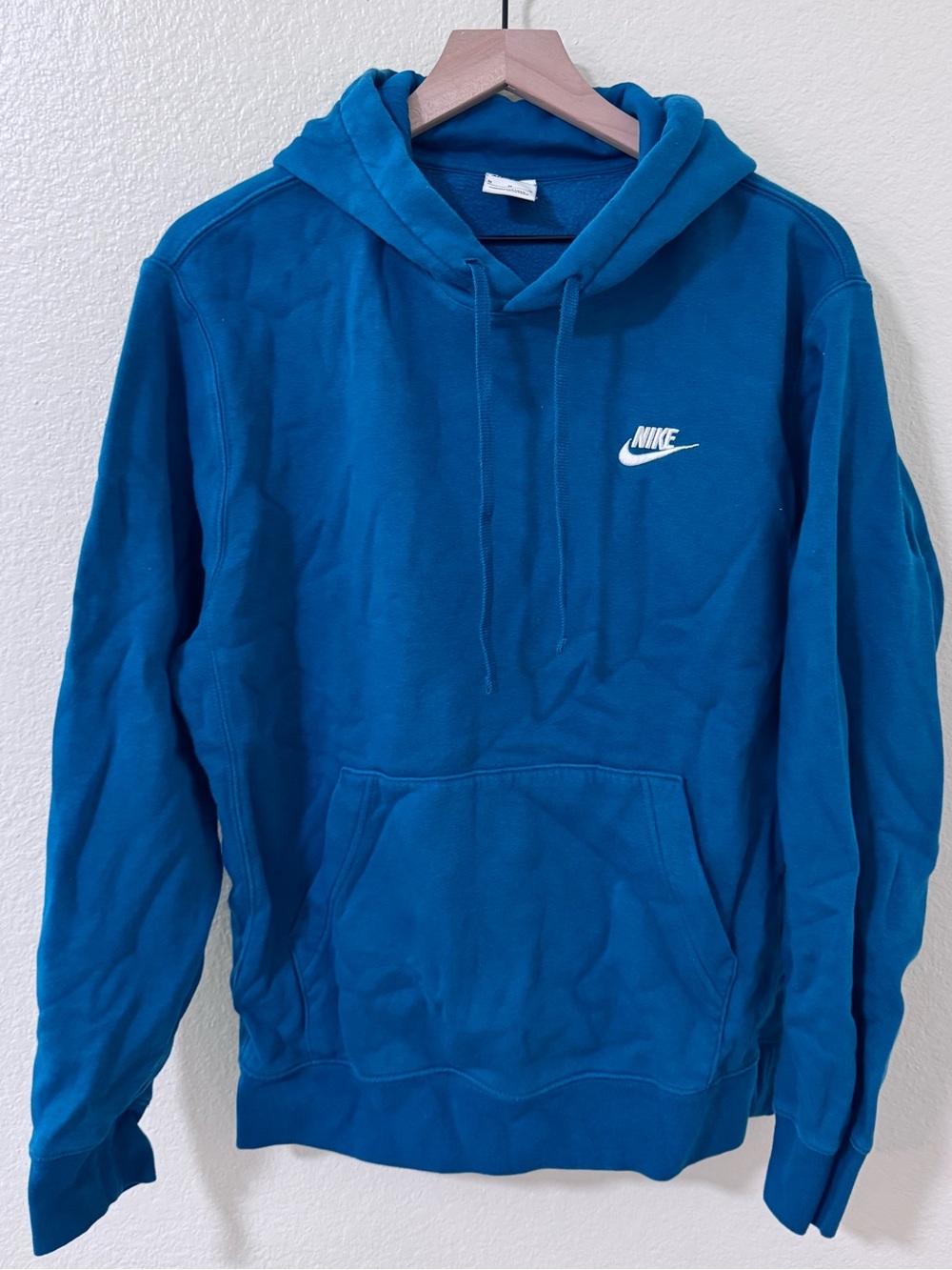 Nike Teal/Blue Pullover Hoodie - Unisex Logo Sweatshirt